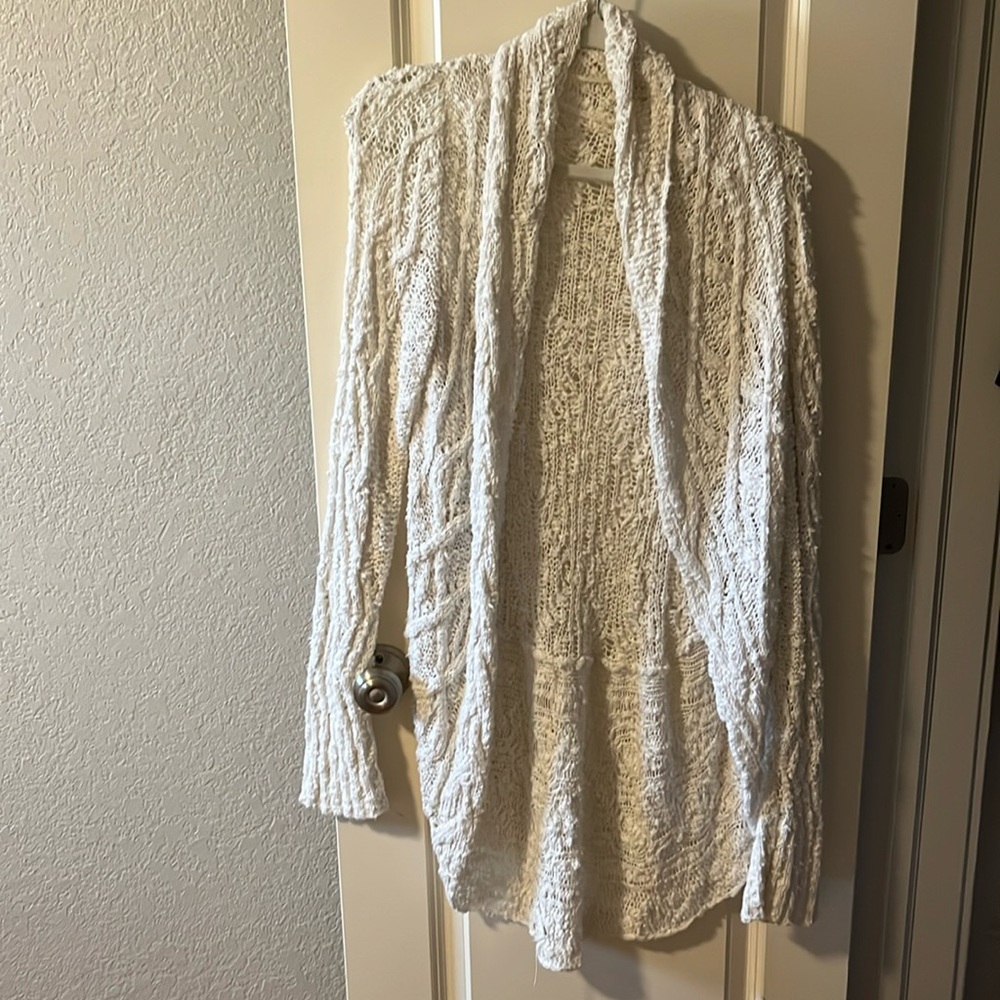 Anthropologie white sweater